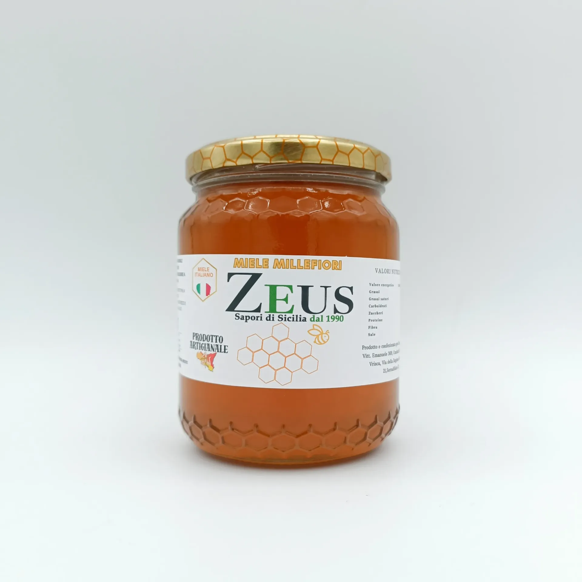 Miele Millefiori Siciliano Artigianale Zeus – 100% Naturale