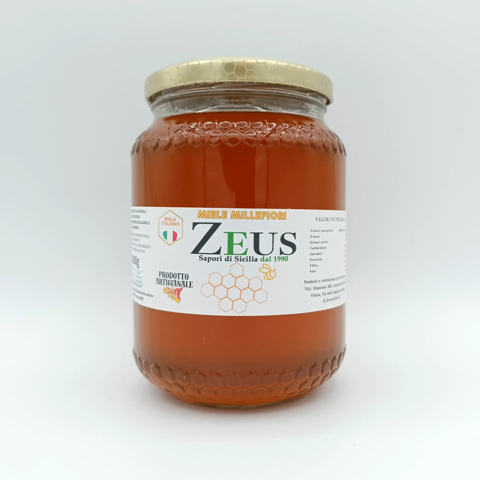 Miele Millefiori Siciliano Artigianale Zeus – 100% Naturale