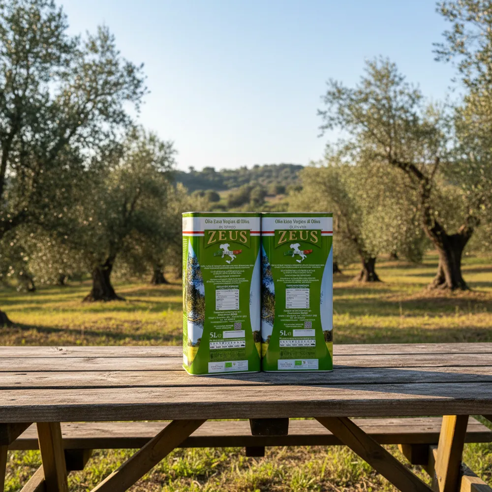 [OLIO-BIO-2X-5L-LAT] Olio Extravergine di Oliva BIOLOGICO Siciliano Zeus Sicilia - 2X Lattina 5 Litri